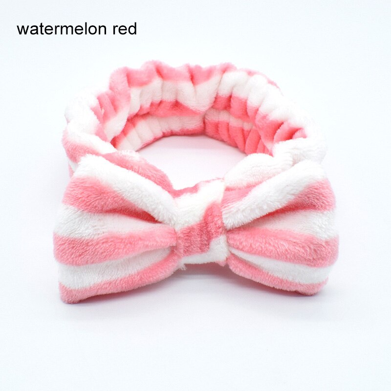 Omg Brief Coral Fleece Wassen Gezicht Haarbanden Voor Vrouwen Leuke Zachte Boog Meisjes Hoofdbanden Haarbanden Tulband Haar accessoires