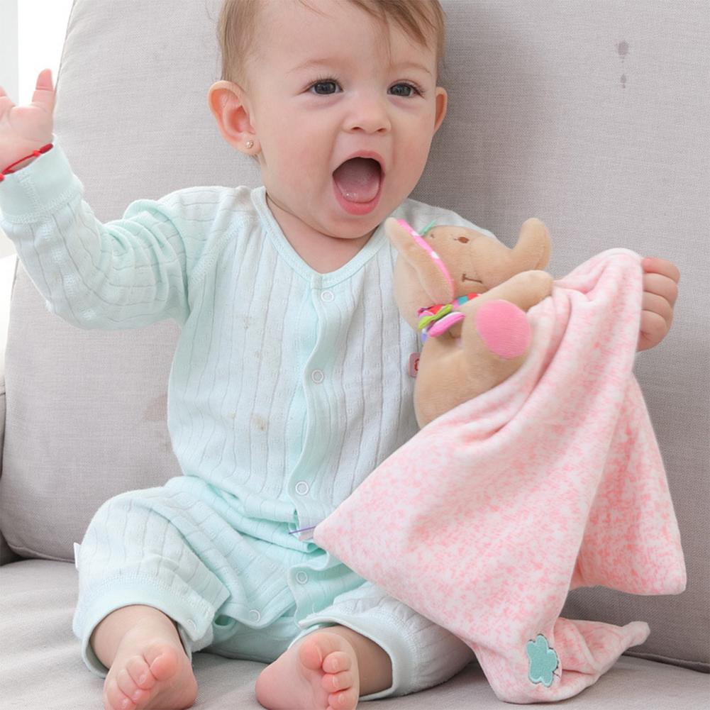 Baby Towel Infant Soothe Appease Towel Soft Plush Comforting Toy Towel Cute Dog Elephant Animal Appease Baby Sleep Toy