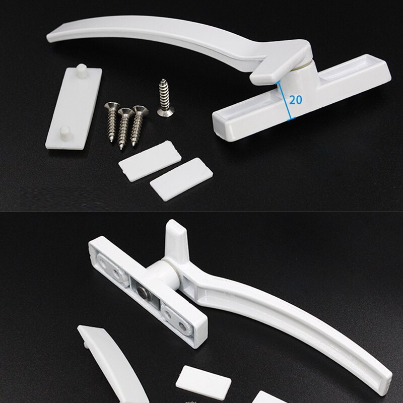 White Replacement UPVC Window Handles Right/ Hand Zinc Alloy Window Hardware Door Handle