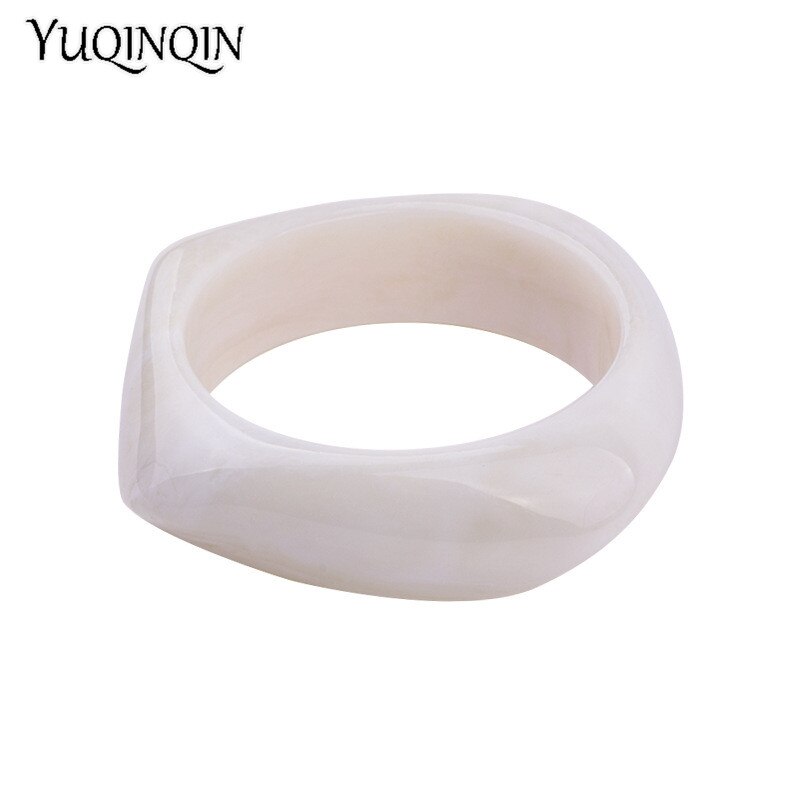 Klassieke Mode Hars Manchet Armbanden Armbanden voor Vrouwen Acryl Brede Onregelmatige Geometrische Armbanden Vrouwelijke Charme Sieraden