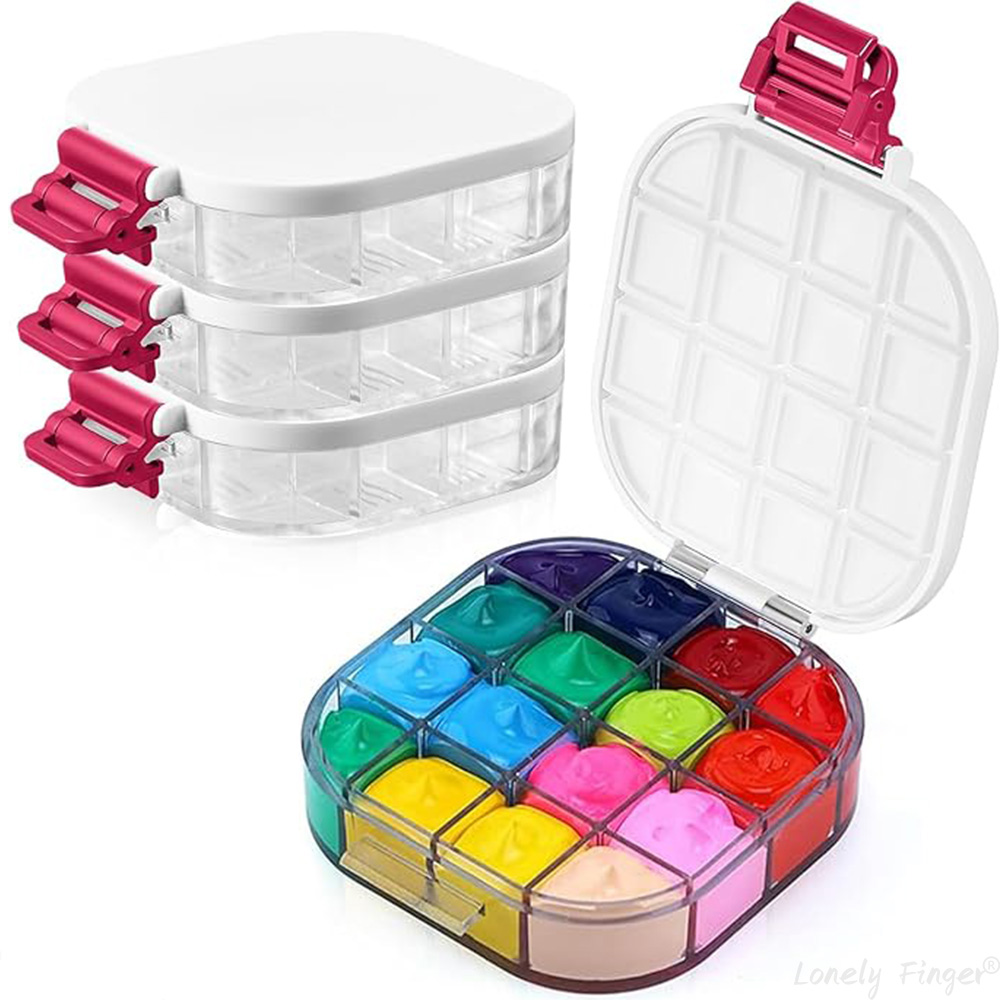 [Empty] 16 Wells Paint Storage Box, Airtight Foldi... – Vicedeal