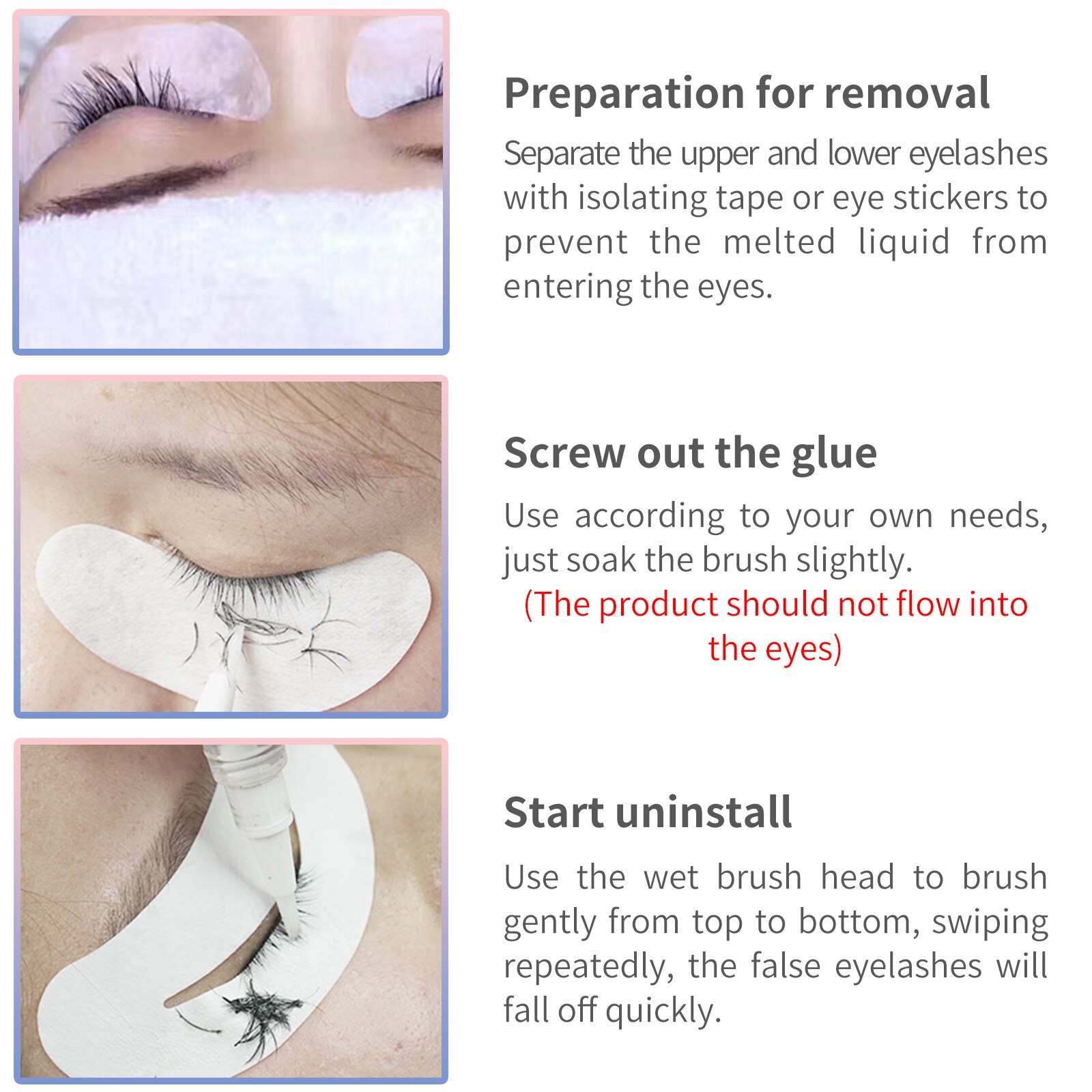 Stylo dissolvant de colle de cils 10ml, pour Extension de cils, colle à enlever rapidement, outils de maquillage