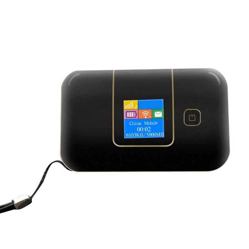 4G Mifi Wireless WIFI Router LTE 150Mbps Portable Router 6800MAh Battery with Color Display and Sim Card Slot