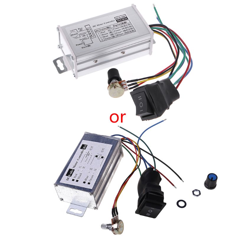 DC 12V 24V 36V 48V SoftStart Reversible Motor Speed Control PWM Controller PWM Y5LD