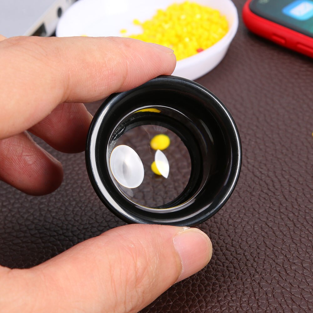 10X Monocular Glass Magnifier Watch Jewelry Repair Tools Loupe Lens Black Distance Reading Monocular Magnifier Kit for Watchmake
