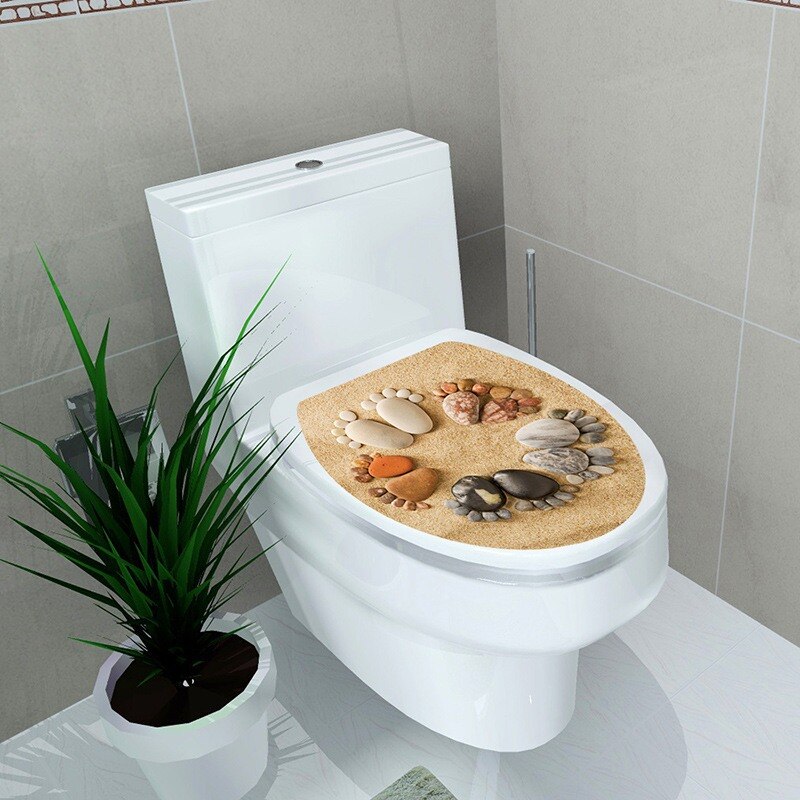 Realistyczne naklejki na toaletę strona główna dekoracje łazienkowe WC ubikacja plakaty pcv kreskówka ścienna Mural DIY kreatywne naklejki ozdobne 14 stylów: 11