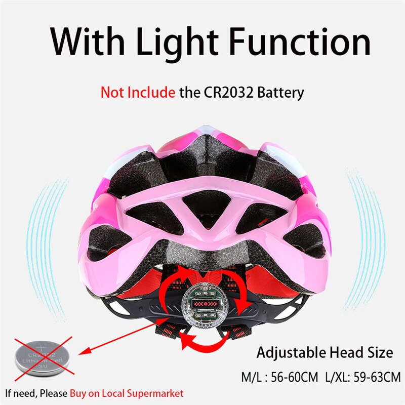 Women/Men Bicycle Helmet, Lightweight MTB Road Bike Cycling Helmet, Anti-vibration Sunscreen Ridding Safety Helmets