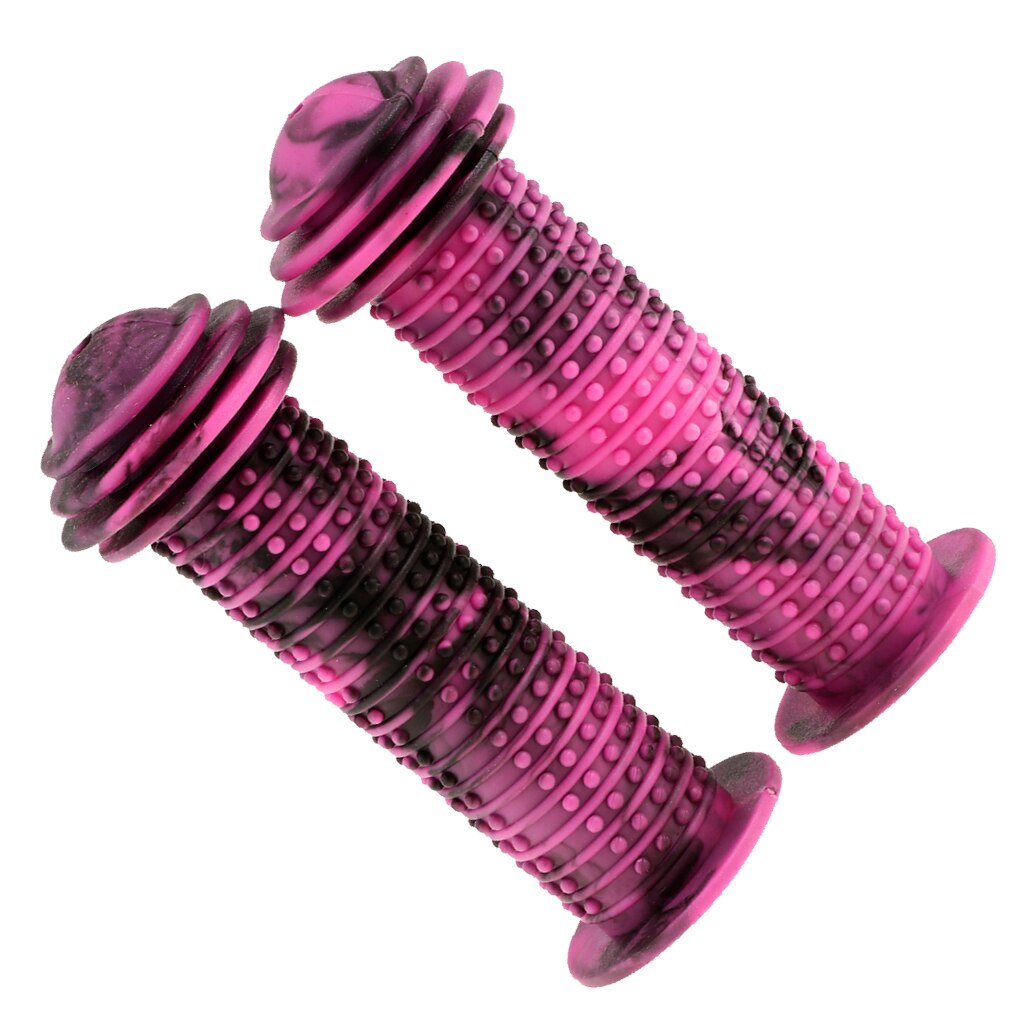 1 Pair DurableBicycle Handlebar Grip Non-Slip Rubber Bike Handle Bar Protector Covers Bicycle Parts for Kids Childs 20mm: Purple
