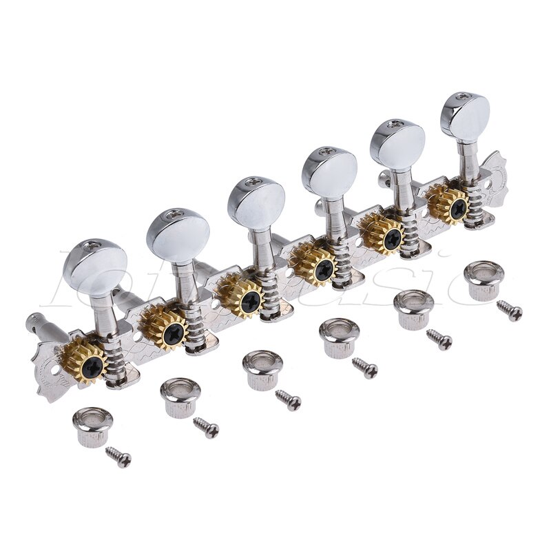 Gitaar stempennen 6 l 6r stemmechanieken toetsen tuners voor 12- snarige steelgitaar inline tuning