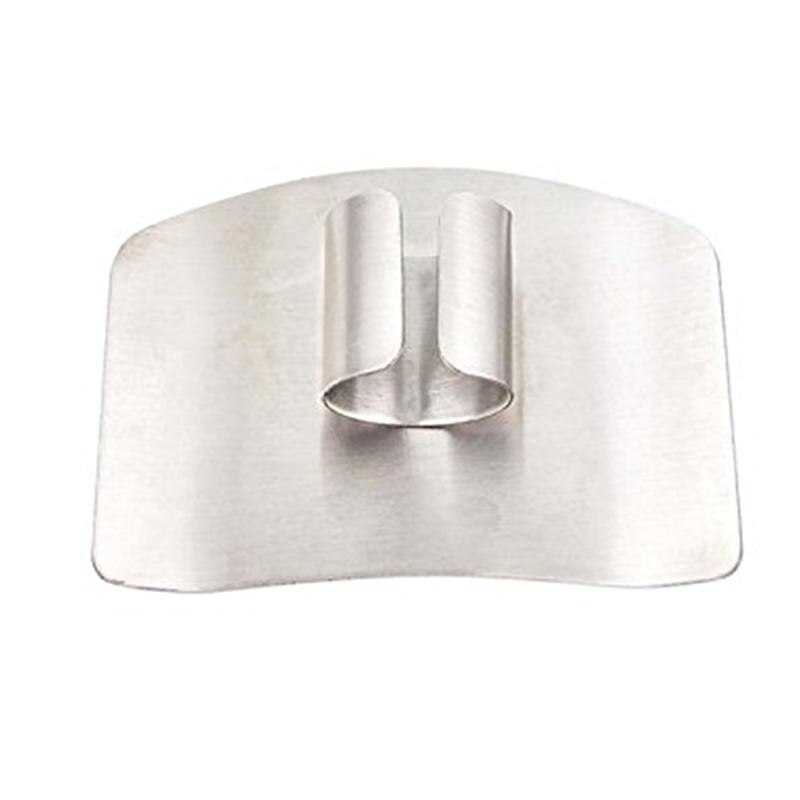 1 Uds., Protector de dedos, Protector de mano, cuchillo, herramienta de corte de dedo, herramienta de cocina de acero inoxidable, seguro, rápido