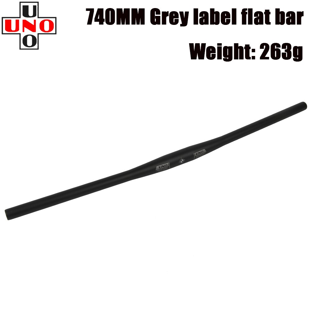 UNO-Manillar de bicicleta de montaña, 31,8 MM, 620/640/680/720/740/760mm, piezas de manillar plano: flat bar740MM grey