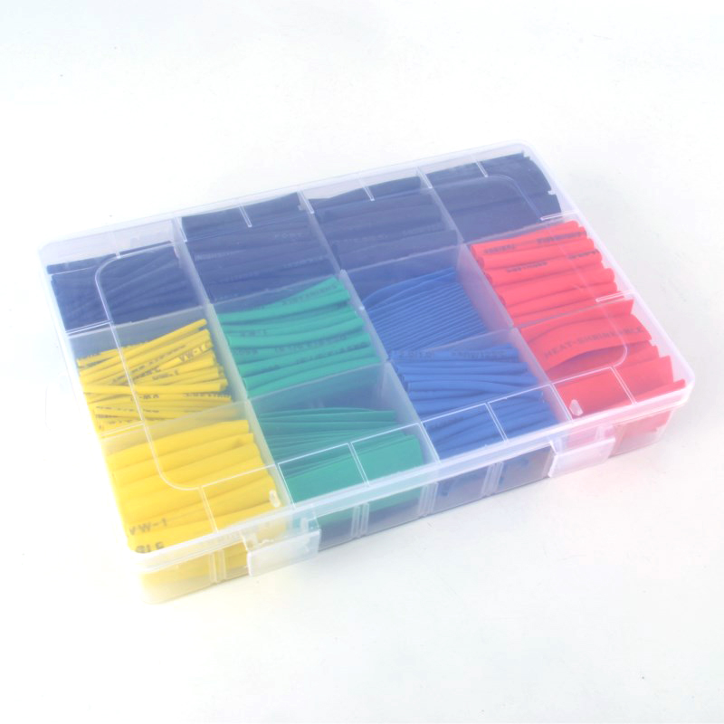 Envoltura termorretráctil para coche, cubierta térmica de aislamiento, Kits de encogimiento de Cable eléctrico, Tubo termorretráctil, 530 Uds.