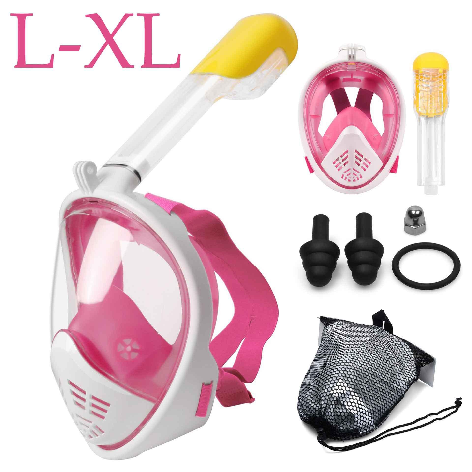 Diving Mask Scuba Mask Underwater Anti Fog Full Face Snorkeling Mask Women Men Kids Swimming Snorkel Diving Equipment: NO18