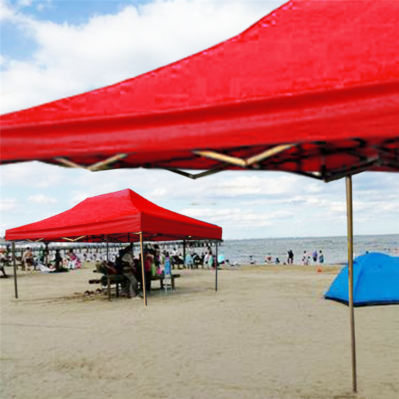 1pcs Tents Top Outdoor Marquee Shade Replacement Red/Blue Fabric 3*4.5m Cover Market Gazebo Garden Canopy Tent Accessories Tarps