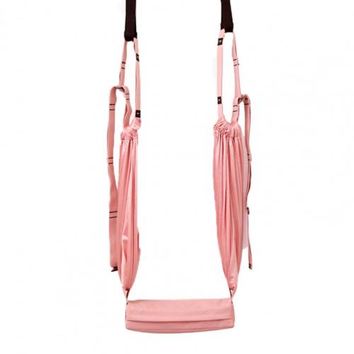 Yoga seil elastische abnehmbare flexibilität üSpund zurück biegen Trainer invertiert luft Yoga seil dehnen gürtel tanzen gürtel: Rosa