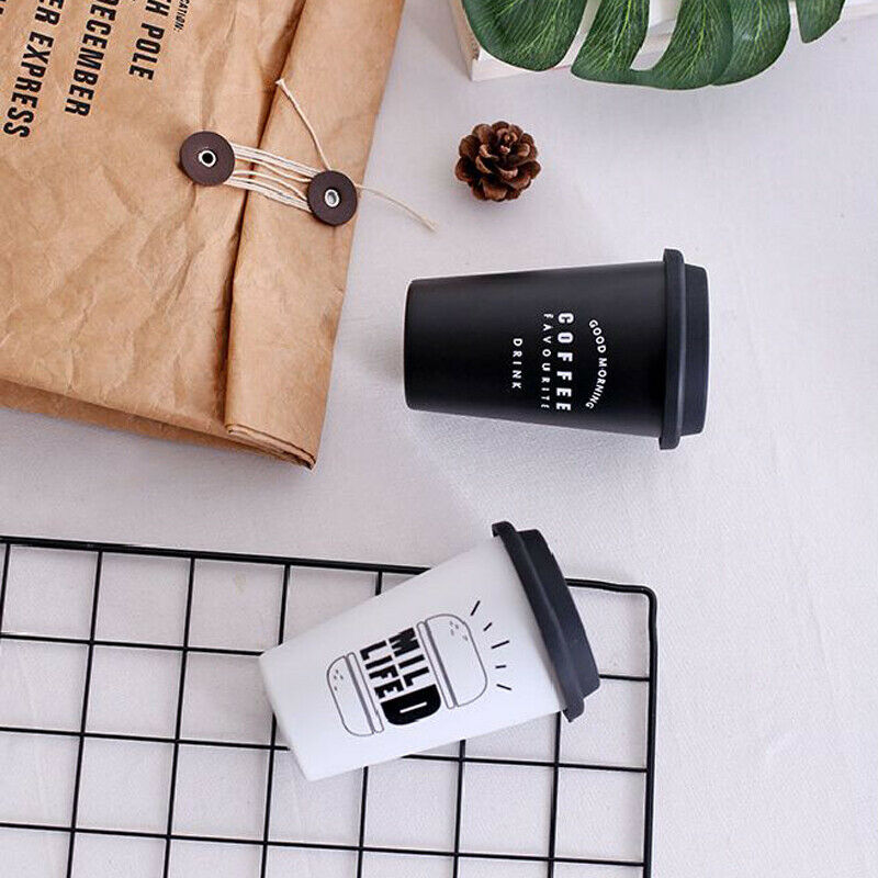 Original Reusable Stainless Steel Coffee Cup Travel Mug Travel Takeaway & Lid Coffee Tea Cup Mug Wheat Straw Travel Cup