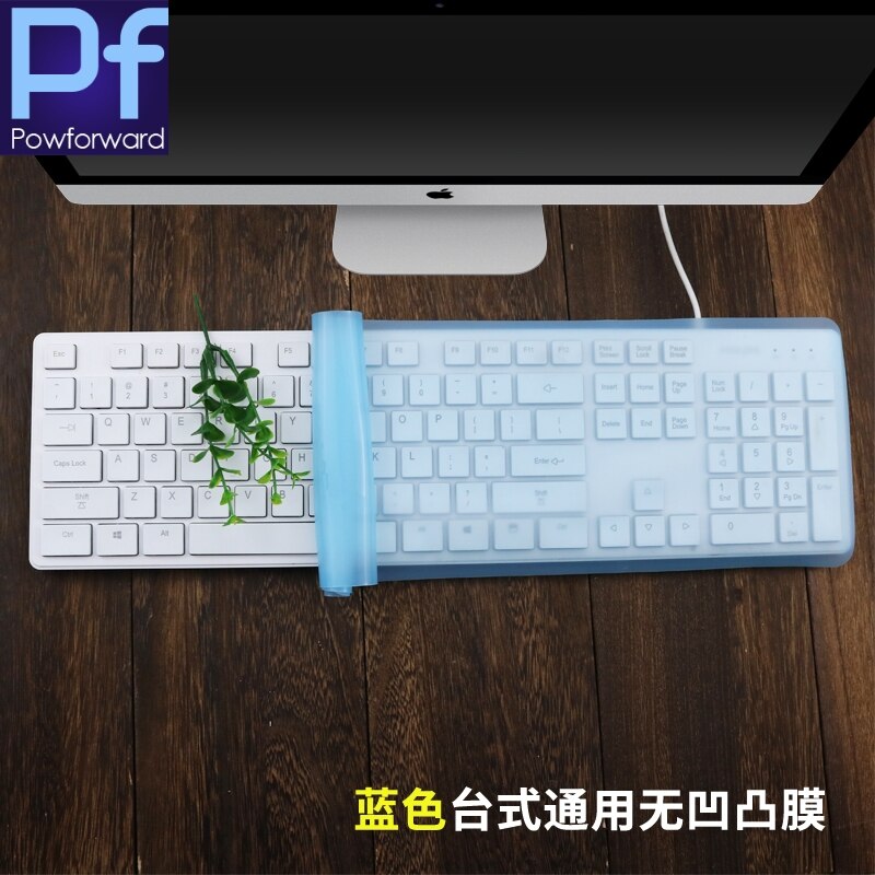 For Standard Fullsize 101 Keys Desktop PC Universal Silicone Desktop Computer Keyboard Cover Skin Protector Film 44*14cm