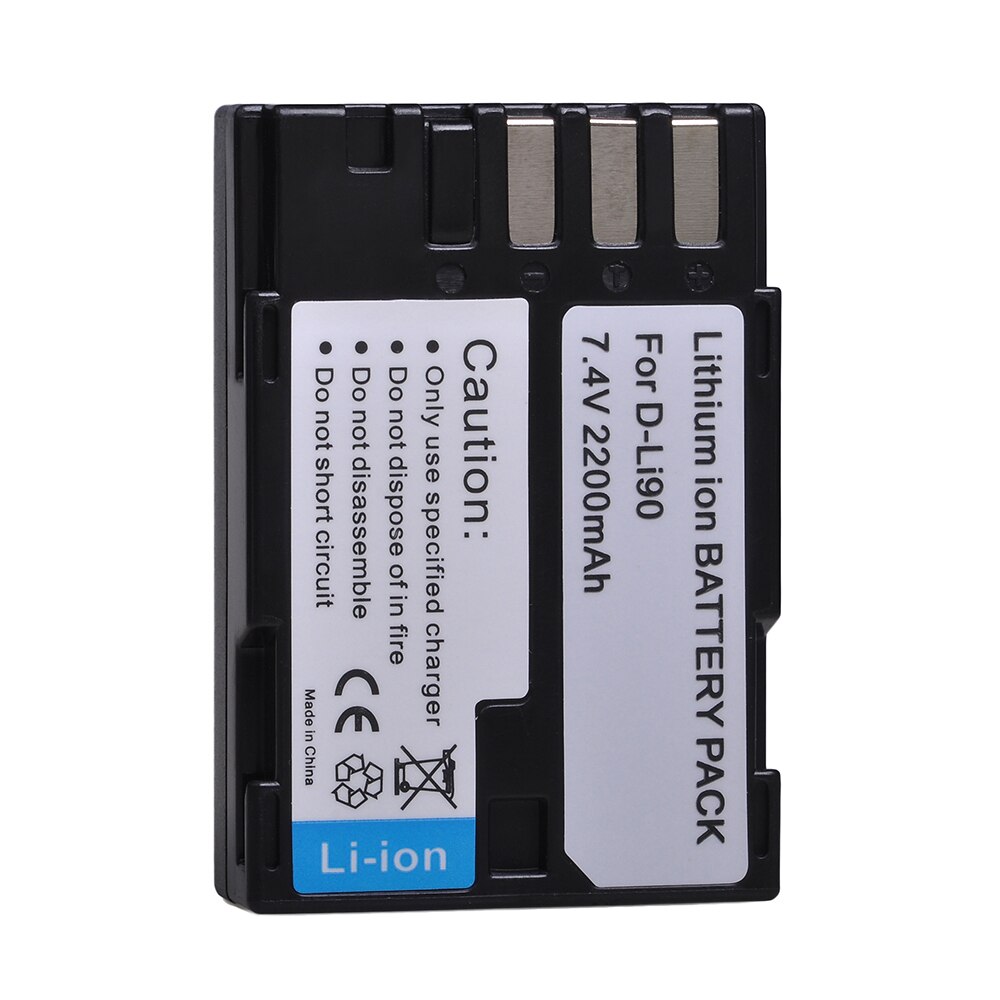 2200Mah D-Li90 DLi90 Li-Ion Batterij Voor Pentax 645 645D 645Z K-1 K-01 K-3 K-5 K-5D K-5IIs K-7 K-7D K1 k01 K3 K5 K5D Ii 2