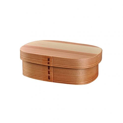 Reusable Kids Portable Wooden Lunch Box Picnic Bento Dinnerware Office Food Container Wood Lunch Box Tableware 600ml Dining Box: Natural Color