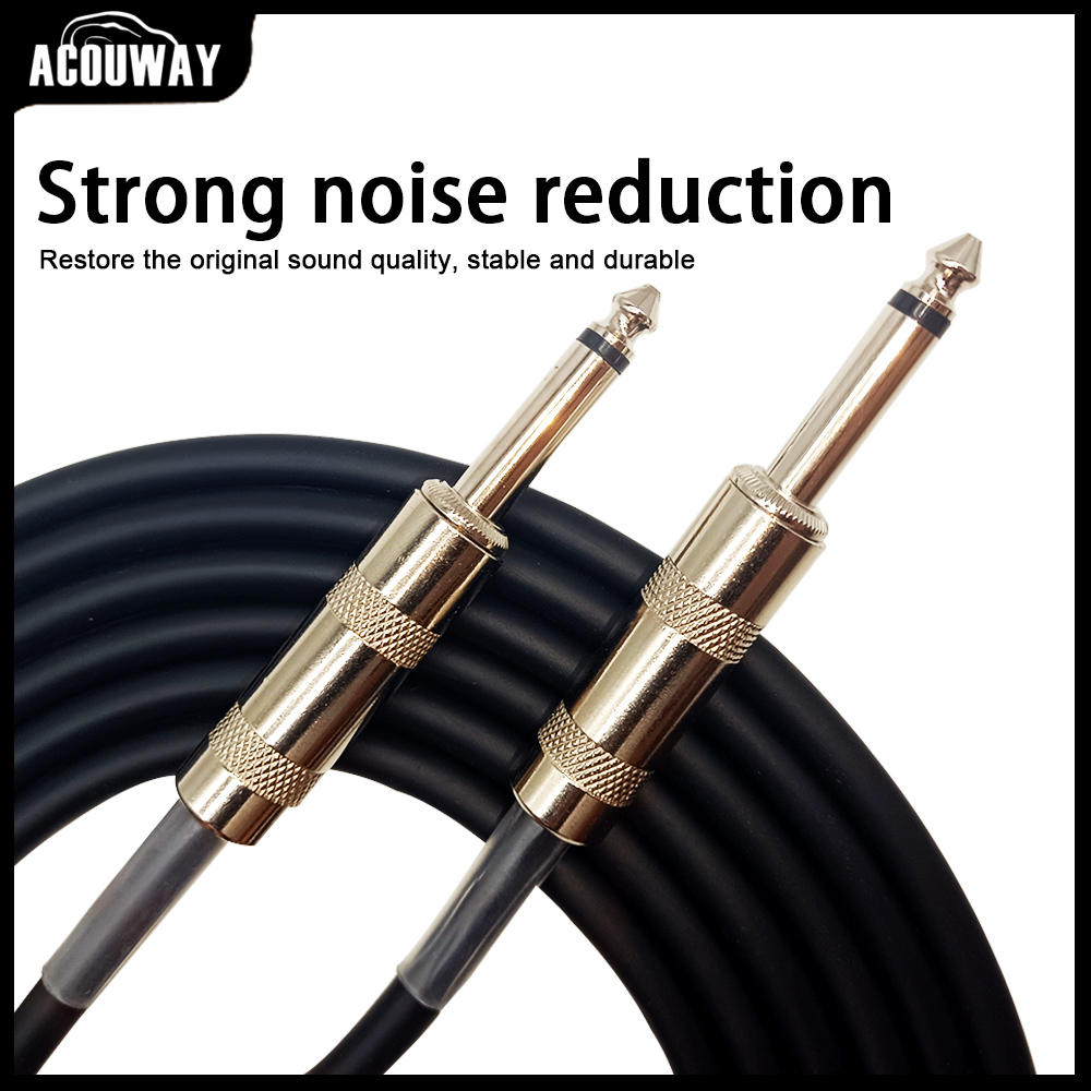 Cable de guitarra Cable Jack línea bajo caja eléctrica Cable de Audio línea de reducción de ruido Cable blindado 3/6/10 metros
