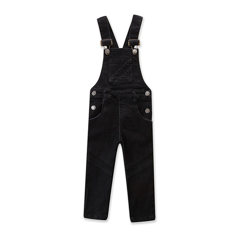 Denim Overalls Broek Jongen Meisje Broek Jeans Denim Jumpsuit Overlles Kids Herfst Winter Gat Jeans Jumpsuits Kleding