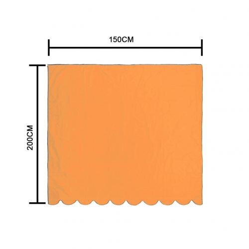 Ensfarvet udendørs baldakin hjem restaurant have terrasse pool vandtæt solafskærmning beskyttelsesdug: Orange 2 x 150cm