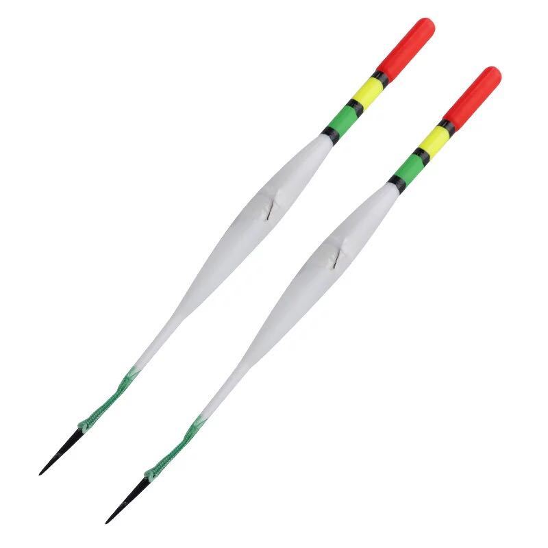 Led Electronic Fishing Float Float Light + Battery Deep Water Float Night Electric Fishing Luminous Tackle Bobber Tail Gear: 2 Pieces