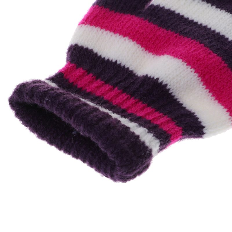 Enfants filles garçons enfants magique extensible mitaines tricoté bébé gants hiver plus