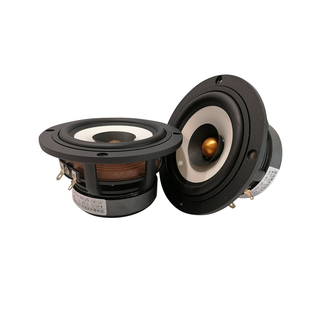 DG-403 Full Range Speaker Driver, Moldura de alumínio fundido, iIR circundante Mixed White Paper Cone, 4, 8Ohm, 25W, Novo, 2022