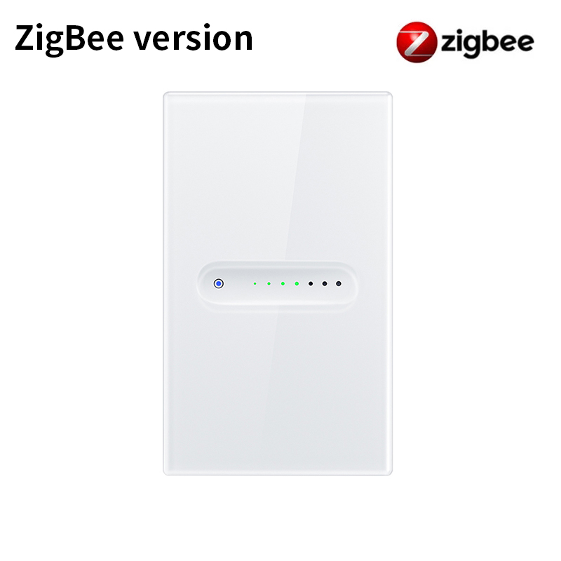 AVATTO Tuya Smart WiFi/ZigBee Wall Touch Light Dimmer Switch US Dimmer Switch Smart Life APP Remote Control，Alexa Google Home: Gold