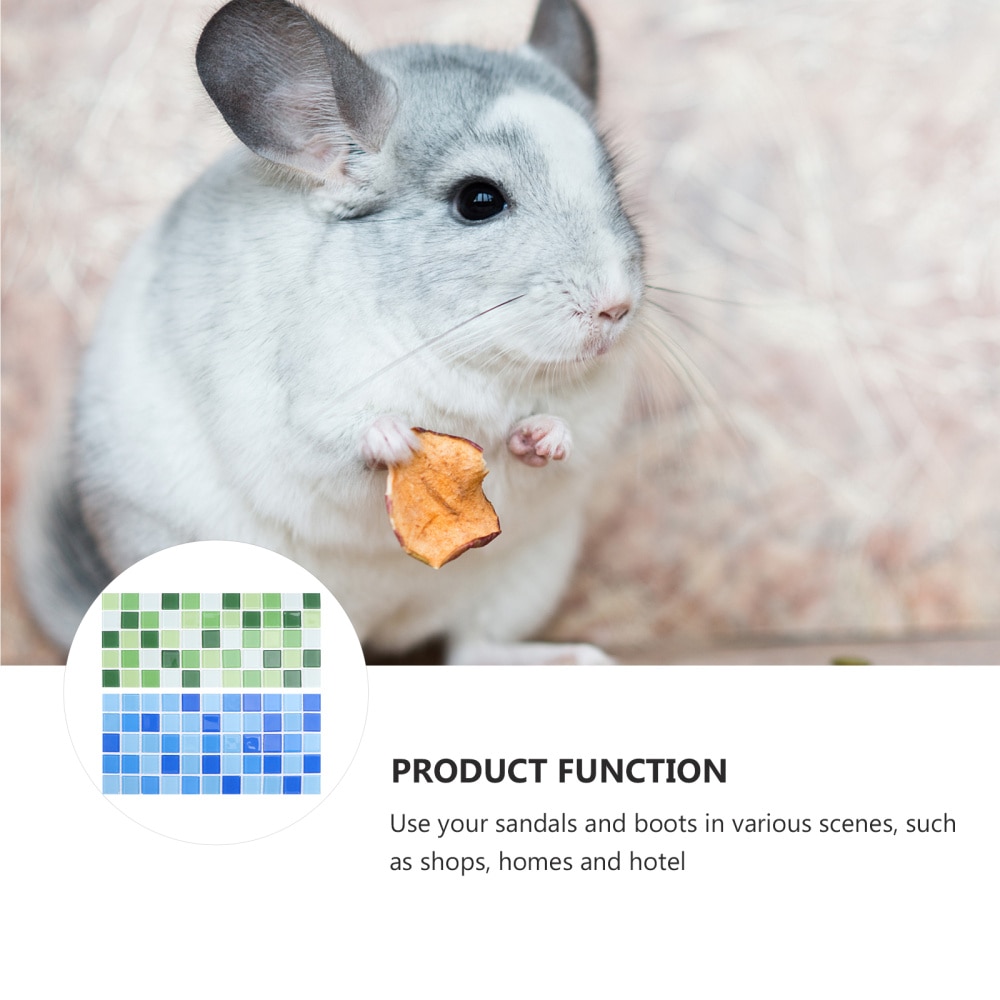 2pcs Summer Sleeping Mat Hamster Cooling Pad Cooling Cushion (Blue, Green)