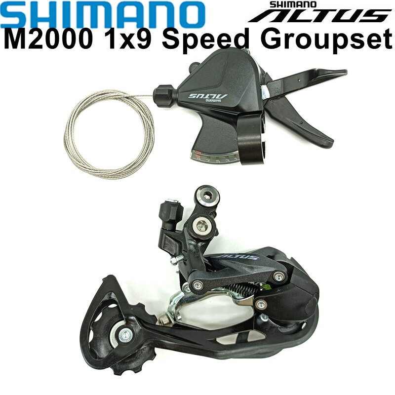 Shimano ALTUS M2010 M2000 M370 9 velocidad SL-M2010 SL-M2000 palanca RD-M2000 RD-M370 desviador de cambios trasero MTB bicicleta de grupo