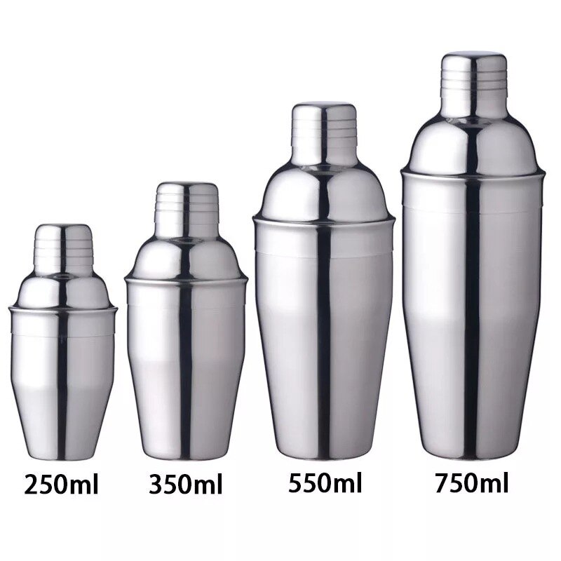 250/350/550/750ML Stainless Steel Bar Tool 5 sets of Cocktail Shaker Barware Set