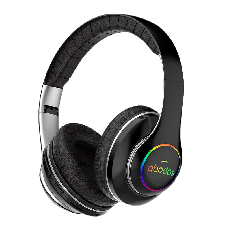 1000mAh battery wireless headset Bluetooth headset foldable Bluetooth headset 3D stereo gaming headset 6 sound equalizer modes: Black
