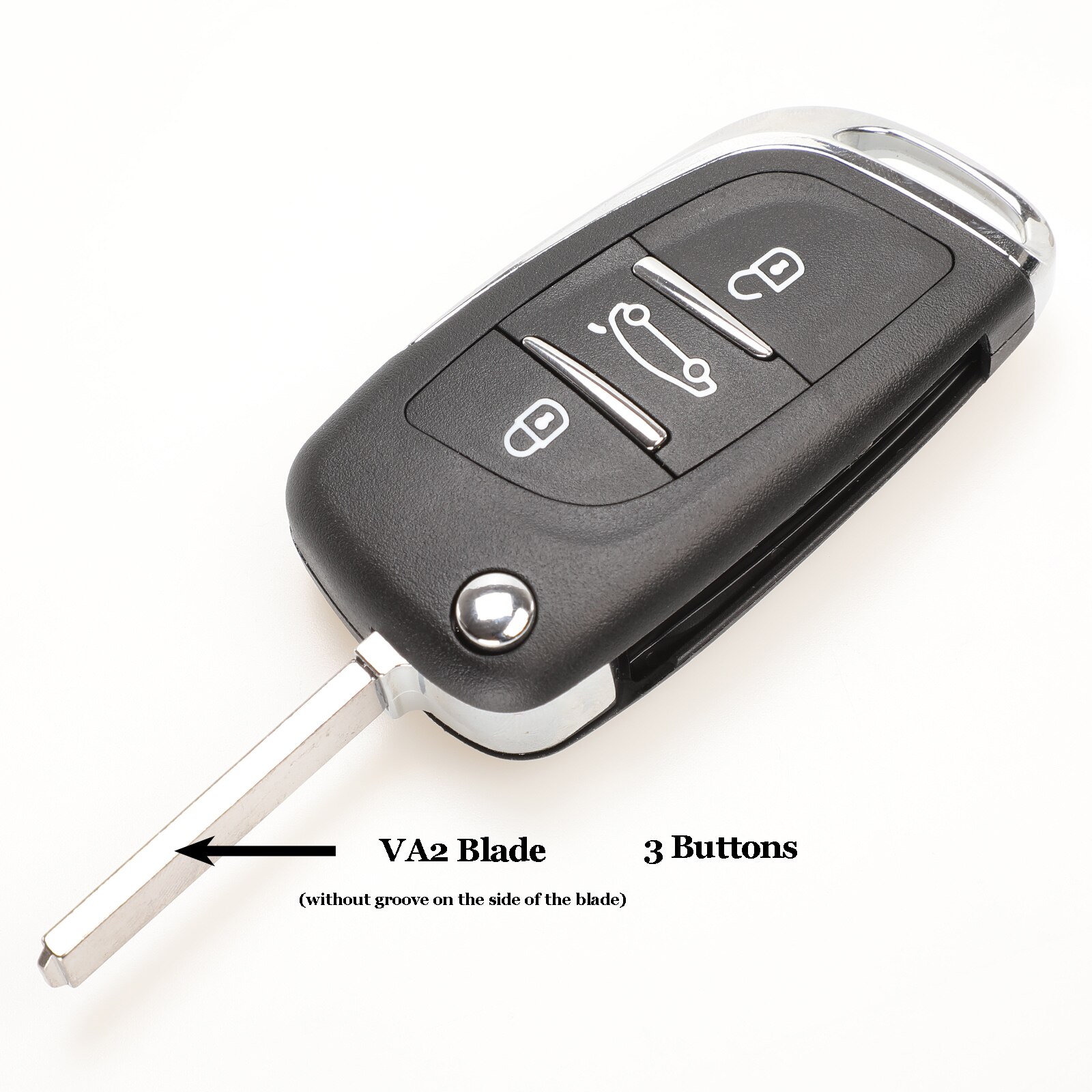 Cascarón de llave de coche remoto para Citroen C5 C4 Coupe VTR C6 C8 C2 Berlingo Xara Picasso Ce0523 VA2/HU83 2/3B: VA2 3 Button Ce0523