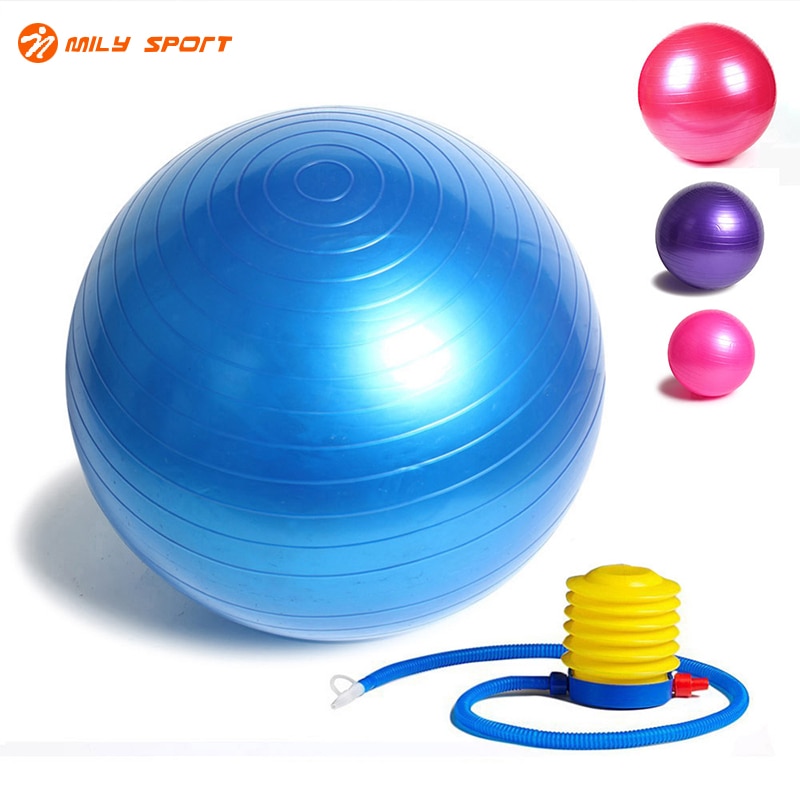 Fitness Yoga Ball 85cm Smooth Balance Fitness Gym Exercise Ball With Pump Balance Pilates Workout Balls
