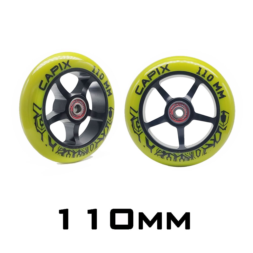Brand Iron 110mm scooter wheels 88A hardness skating wheel 100mm 110mm Alloy scooter wheels Iron Aggressive tire ABEC-9 bearing: 110mm model15