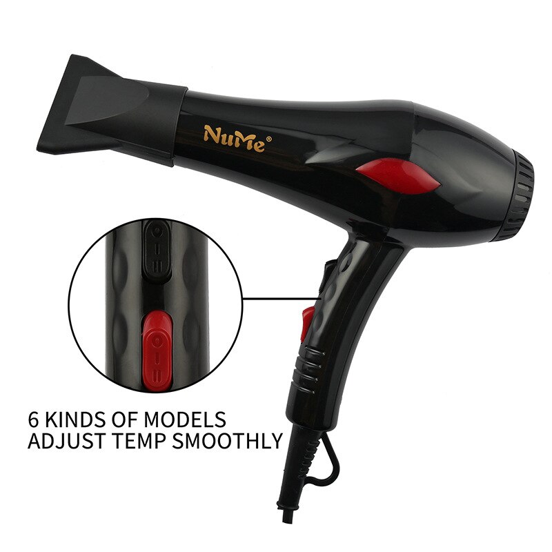 High Power Electric Hair Dryer Salon 3 Speed 2 Heat Hairdressing Household Blow 2000W Salon Blow Dryer US EU Plug