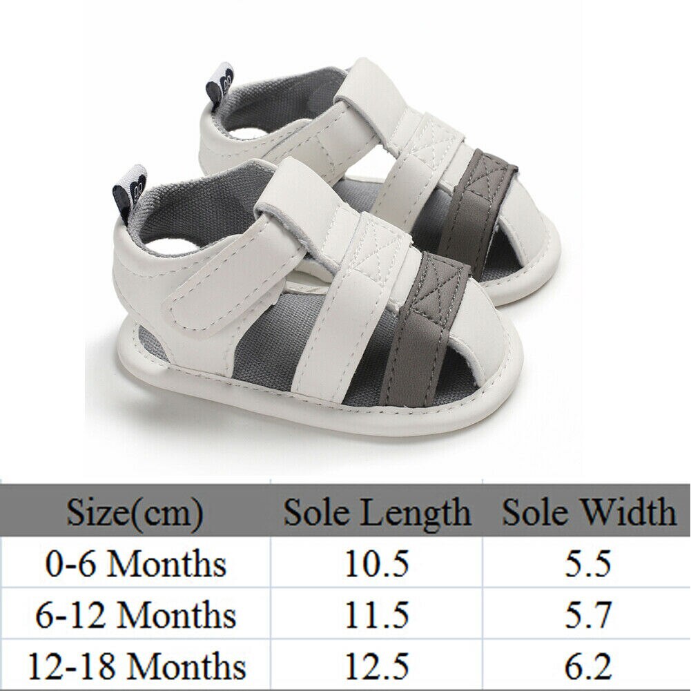 Sandales en cuir PU pour bébés garçons et filles, chaussures ajourées à la , sabots d'été pour -né, sandales de plage