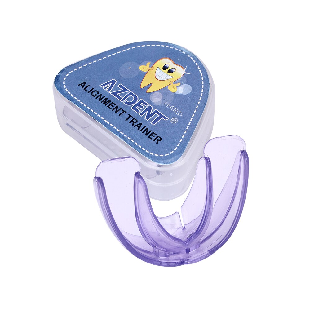 Orthodontic Braces Dental Braces Instanted Silicone Smile Teeth Alignment Trainer Teeth Retainer Mouth Guard Braces Tooth Tray: Purple Hard
