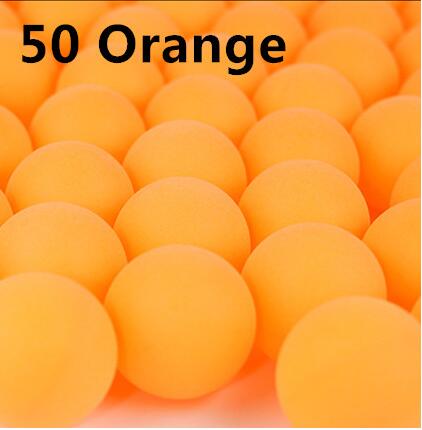Pelotas de tenis de mesa de 2 estrellas, 30, 50, 100 Uds., 40 + mm, 2,8g, Ping pong Blanco, Naranja, pelota de entrenamiento avanzado para aficionados: 50 orange