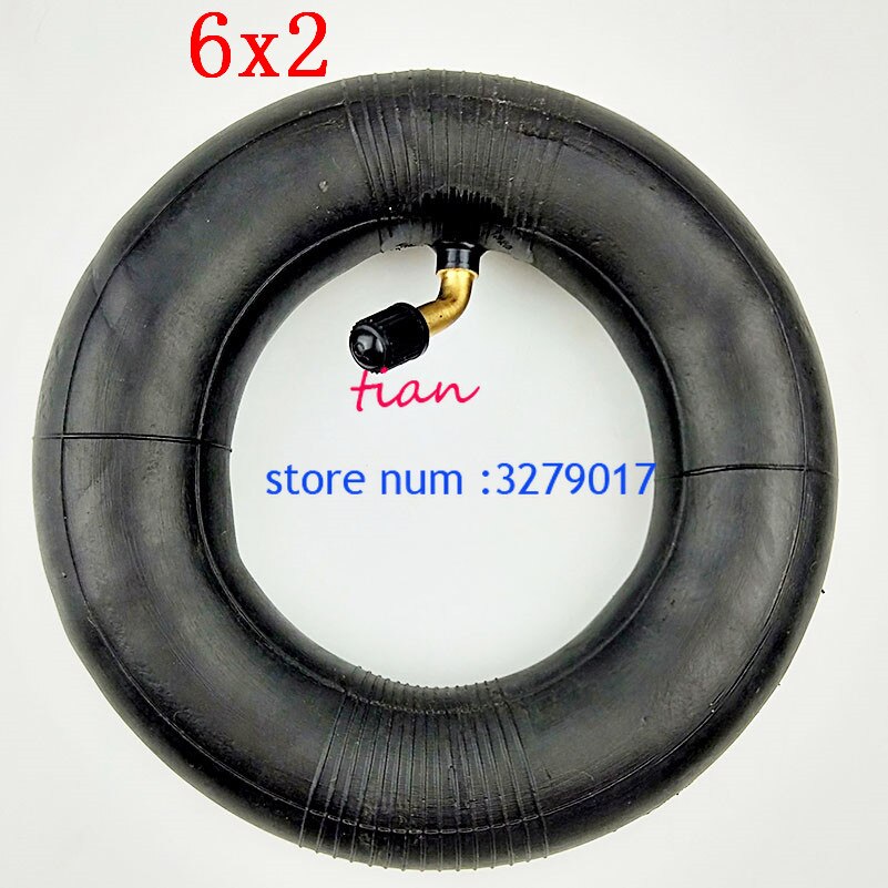 6 Inch 6X2 Tire and Inner Tube Set Fit for Electric Scooter Wheel Pneumatic Wheel Trolley Cart Air Wheel Bike