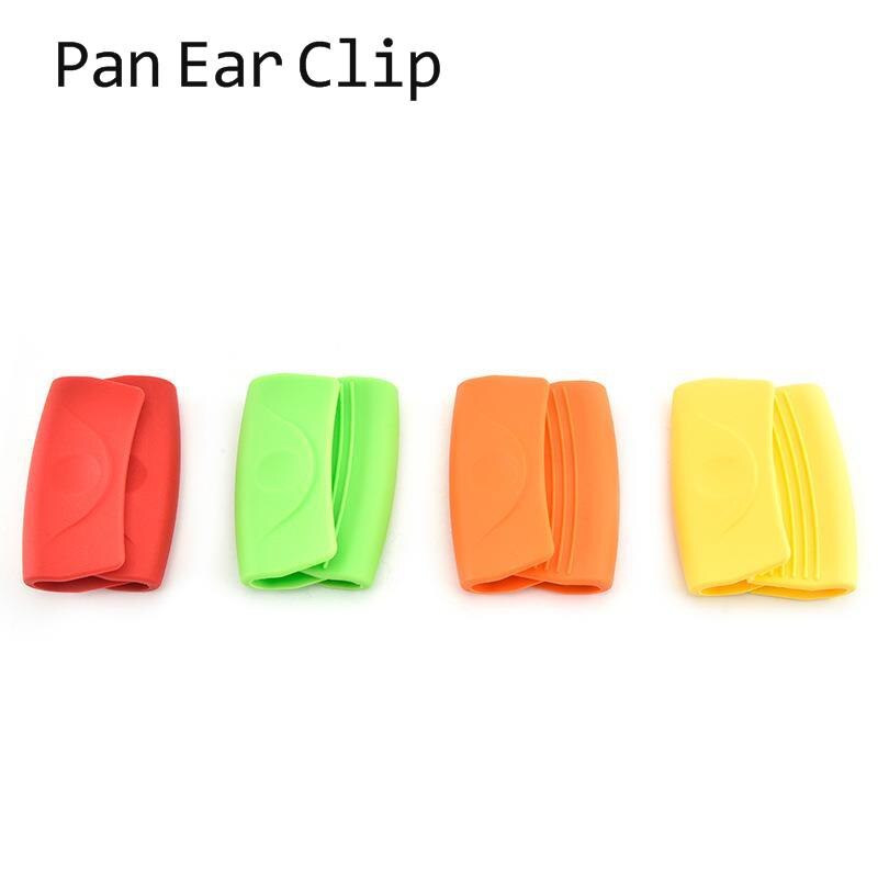 Couvercle de poignée de casserole en Silicone, outils chauds, Clip de plaque, Anti-brûlure, accessoires de cuisine épais, protège-oreilles