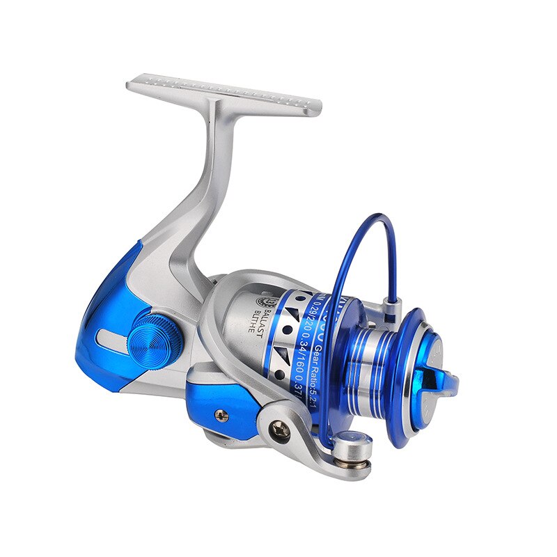 Metal Fishing Reel Spinning Wheel Right Left-handed Pre-Loading Spinning Reels High Speed 5.2:1 Gear Ratio