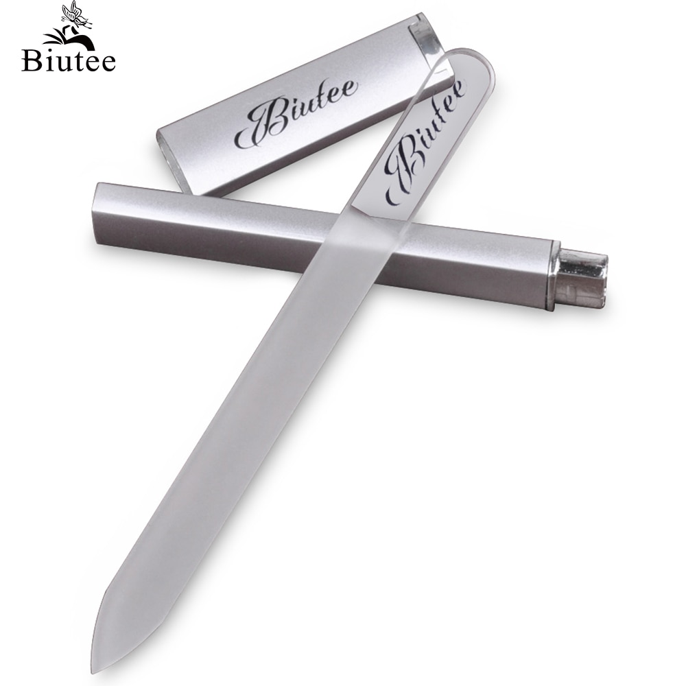 Biutee-lima de uñas, dispositivo de manicura, decoración de uñas duraderas para limas de cristal,