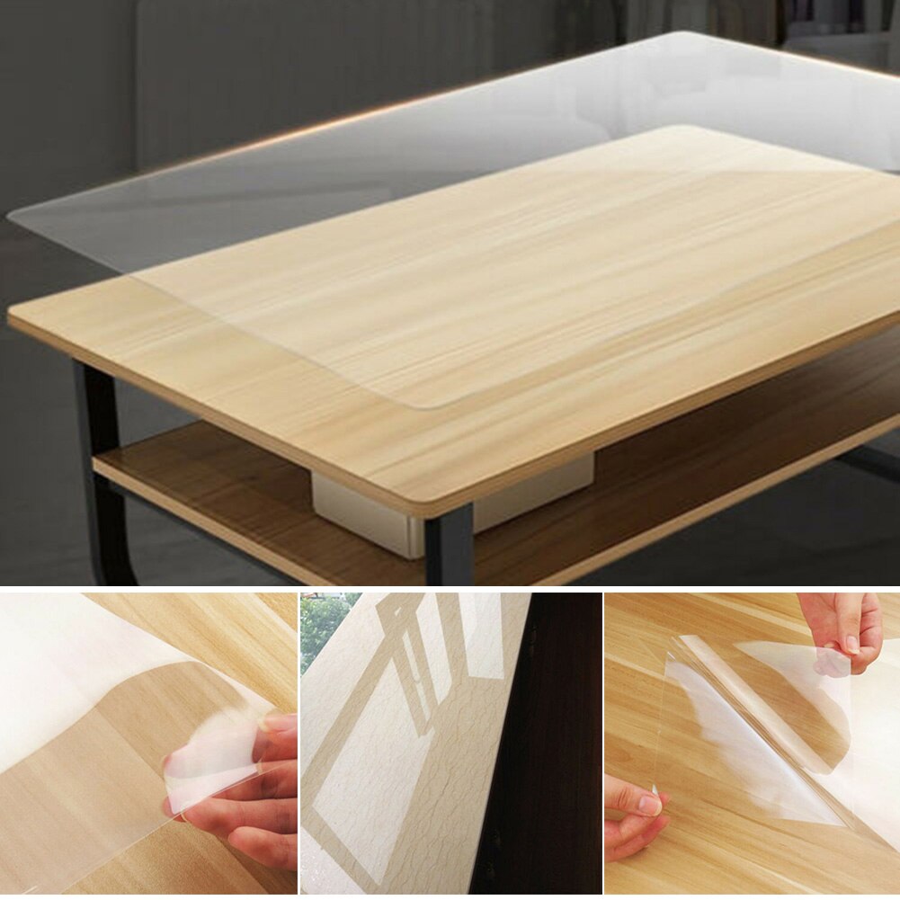 Película protectora transparente para muebles, Protector de superficie para mesa de escritorio, antiarañazos, vj