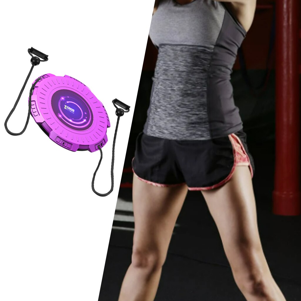 Twist Taille Boord Voet Massage Plaat Taille Twisting Disc Fitness Sport Accessoires Voor Home Gym Oefening Wobble Twisting Disc: Purple Rope