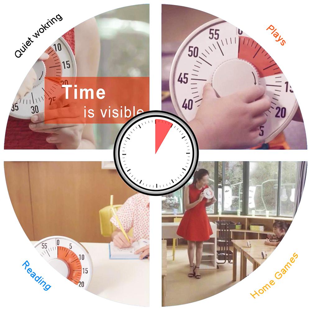 Big Classroom Visual Timer Magnet Medium 60 Minute Time Silent Operation Autism Can Adjusted In 3 Levels