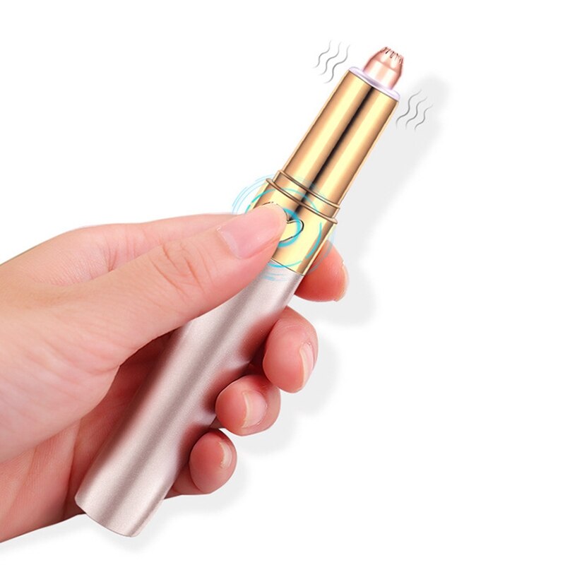 Bærbar smertefri usb elektrisk øjenbrynstrimmer dame automatisk øjenbryn skønhedsinstrument epilator