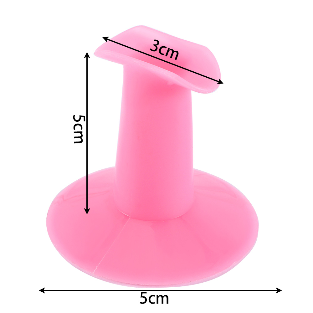 1 Pc Vrouw Nail Art Roze Vinger Zetel Zachte Ondersteuning Stand Rest Holder Voor Gel Polish 3D Bloem Schilderij Tekening coating Gebruik